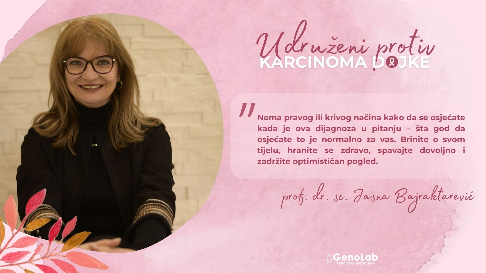 Suočavanje s karcinomom dojke: Psihološki izazovi i podrška - Intervju s Prof. Dr. Jasnom Bajraktarević