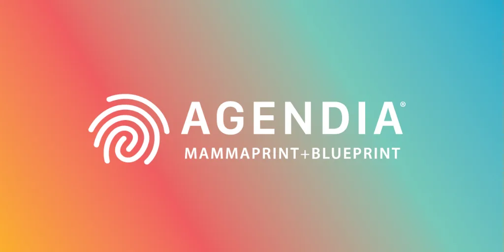 Logoja e Agendia MammaPrint + BluePrint